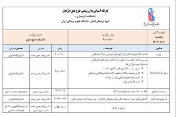 برنامه کارگاه